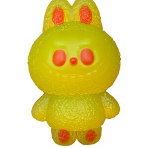 Yellow and red labubu keychain